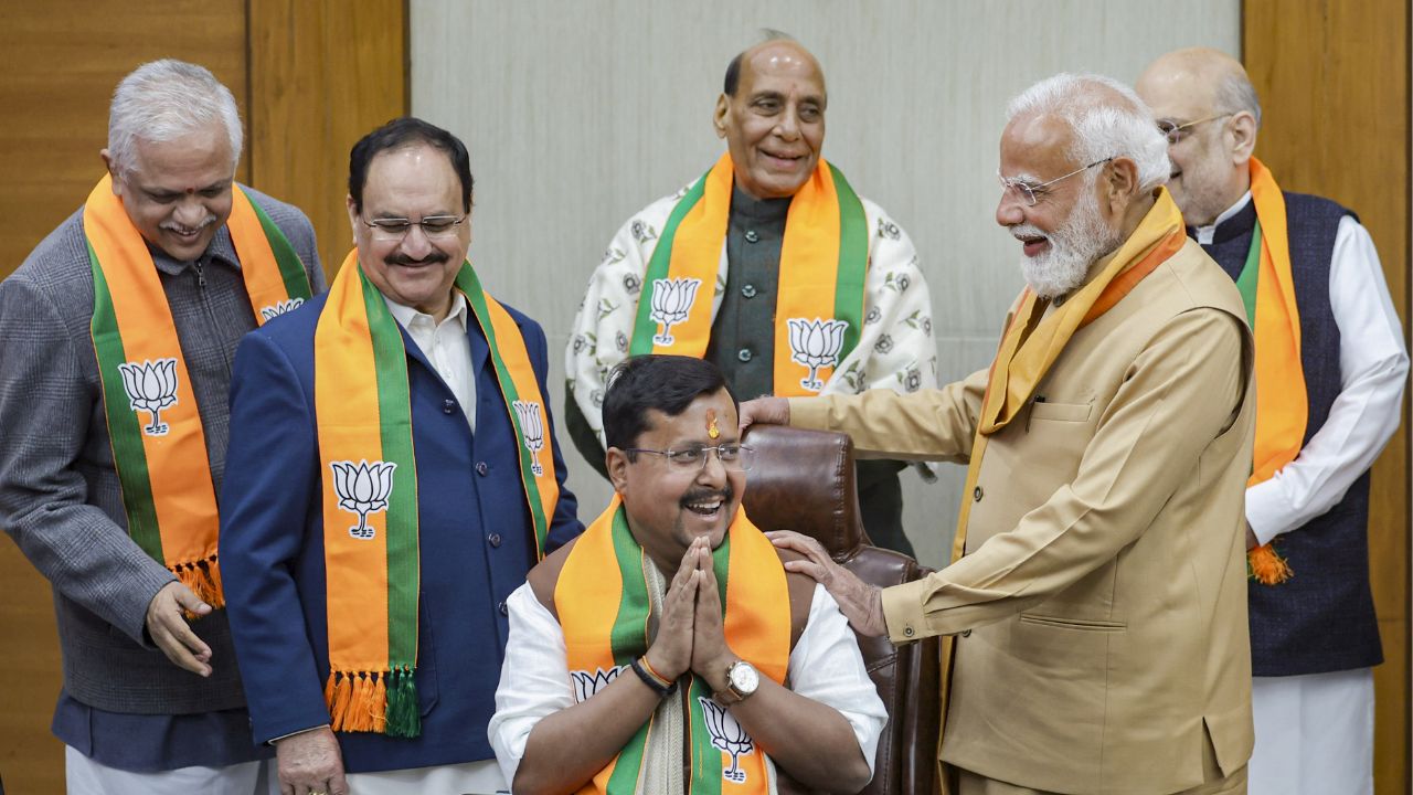 nitin nabin and top leadership of bjp